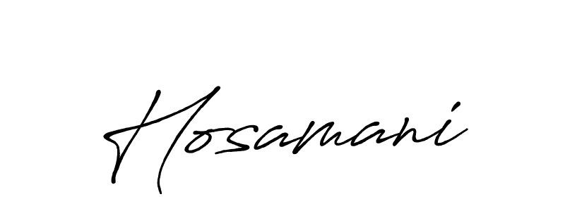 Also we have Hosamani name is the best signature style. Create professional handwritten signature collection using Antro_Vectra_Bolder autograph style. Hosamani signature style 7 images and pictures png