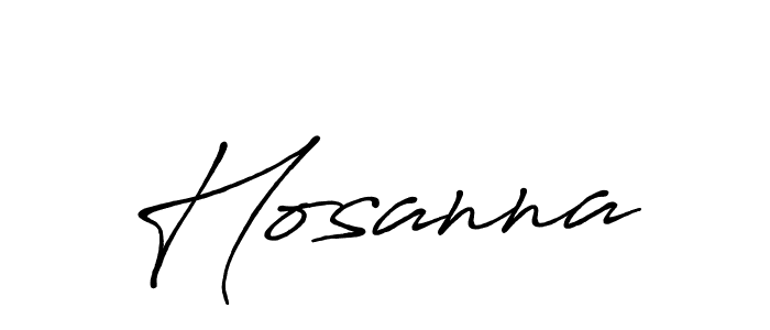 Design your own signature with our free online signature maker. With this signature software, you can create a handwritten (Antro_Vectra_Bolder) signature for name Hosanna. Hosanna signature style 7 images and pictures png