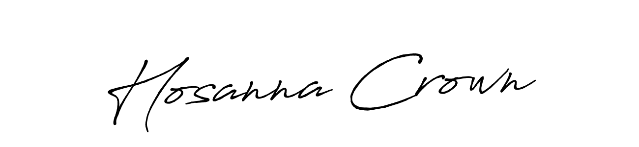 Design your own signature with our free online signature maker. With this signature software, you can create a handwritten (Antro_Vectra_Bolder) signature for name Hosanna Crown. Hosanna Crown signature style 7 images and pictures png