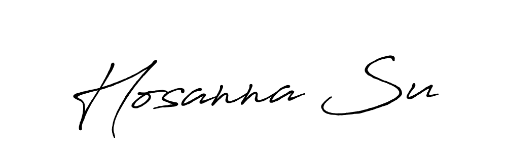Hosanna Su stylish signature style. Best Handwritten Sign (Antro_Vectra_Bolder) for my name. Handwritten Signature Collection Ideas for my name Hosanna Su. Hosanna Su signature style 7 images and pictures png