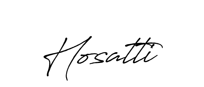Use a signature maker to create a handwritten signature online. With this signature software, you can design (Antro_Vectra_Bolder) your own signature for name Hosatti. Hosatti signature style 7 images and pictures png