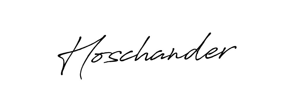 Similarly Antro_Vectra_Bolder is the best handwritten signature design. Signature creator online .You can use it as an online autograph creator for name Hoschander. Hoschander signature style 7 images and pictures png