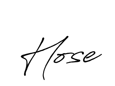 Hose stylish signature style. Best Handwritten Sign (Antro_Vectra_Bolder) for my name. Handwritten Signature Collection Ideas for my name Hose. Hose signature style 7 images and pictures png
