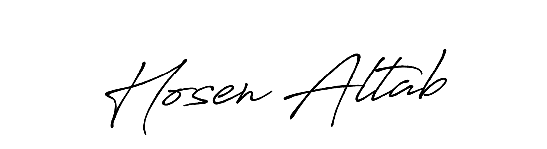 Also we have Hosen Altab name is the best signature style. Create professional handwritten signature collection using Antro_Vectra_Bolder autograph style. Hosen Altab signature style 7 images and pictures png