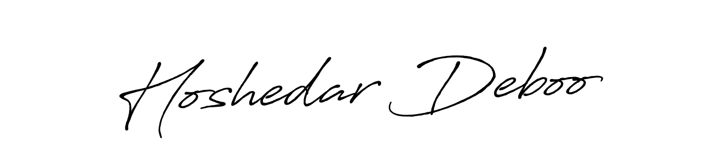Hoshedar Deboo stylish signature style. Best Handwritten Sign (Antro_Vectra_Bolder) for my name. Handwritten Signature Collection Ideas for my name Hoshedar Deboo. Hoshedar Deboo signature style 7 images and pictures png