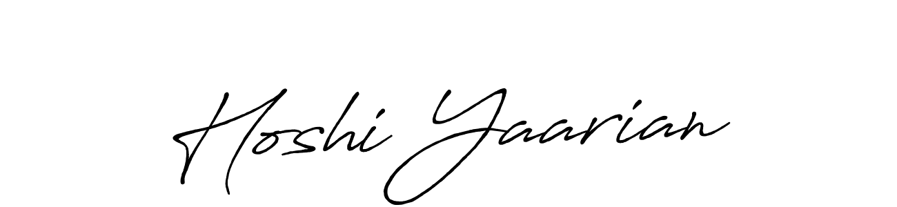 Design your own signature with our free online signature maker. With this signature software, you can create a handwritten (Antro_Vectra_Bolder) signature for name Hoshi Yaarian. Hoshi Yaarian signature style 7 images and pictures png