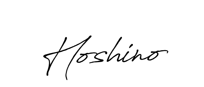 Create a beautiful signature design for name Hoshino. With this signature (Antro_Vectra_Bolder) fonts, you can make a handwritten signature for free. Hoshino signature style 7 images and pictures png