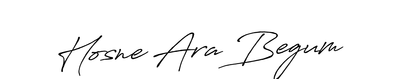 Design your own signature with our free online signature maker. With this signature software, you can create a handwritten (Antro_Vectra_Bolder) signature for name Hosne Ara Begum. Hosne Ara Begum signature style 7 images and pictures png