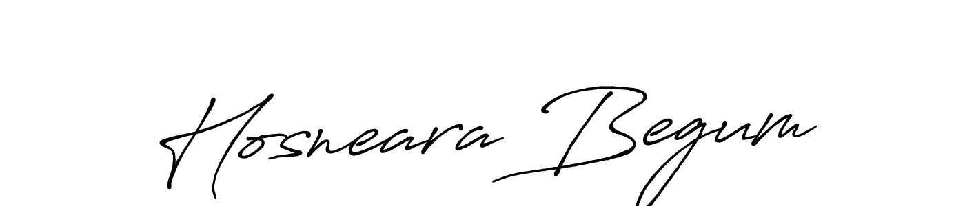 How to make Hosneara Begum name signature. Use Antro_Vectra_Bolder style for creating short signs online. This is the latest handwritten sign. Hosneara Begum signature style 7 images and pictures png