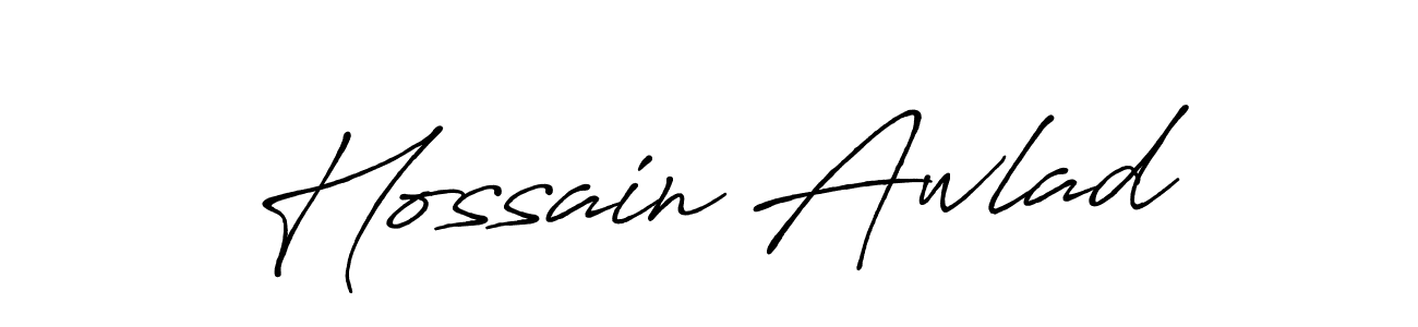 Make a beautiful signature design for name Hossain Awlad. Use this online signature maker to create a handwritten signature for free. Hossain Awlad signature style 7 images and pictures png