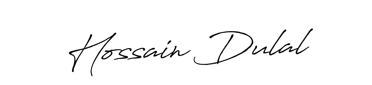 Antro_Vectra_Bolder is a professional signature style that is perfect for those who want to add a touch of class to their signature. It is also a great choice for those who want to make their signature more unique. Get Hossain Dulal name to fancy signature for free. Hossain Dulal signature style 7 images and pictures png