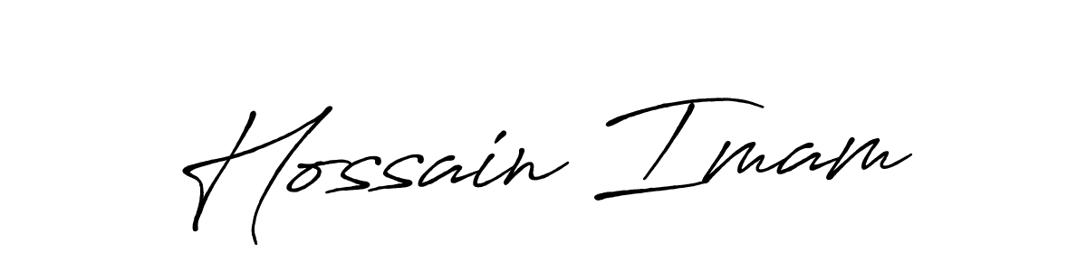 Make a beautiful signature design for name Hossain Imam. With this signature (Antro_Vectra_Bolder) style, you can create a handwritten signature for free. Hossain Imam signature style 7 images and pictures png