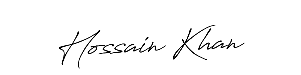 Make a beautiful signature design for name Hossain Khan. Use this online signature maker to create a handwritten signature for free. Hossain Khan signature style 7 images and pictures png