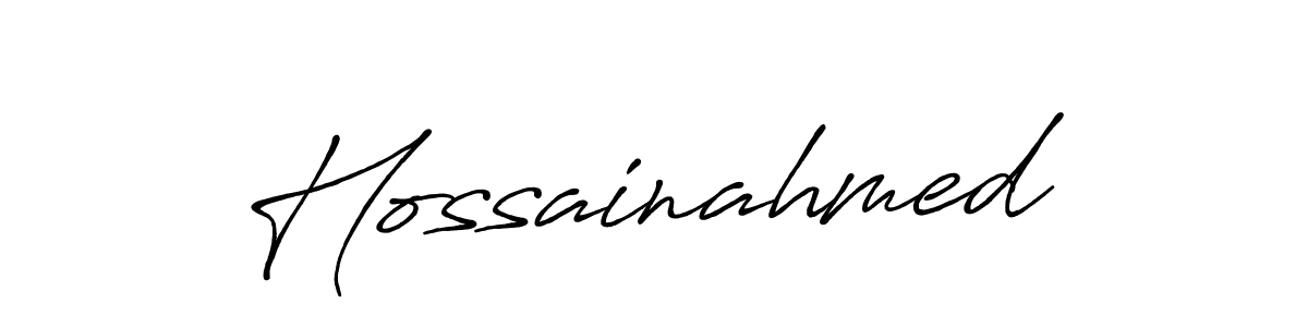Hossainahmed stylish signature style. Best Handwritten Sign (Antro_Vectra_Bolder) for my name. Handwritten Signature Collection Ideas for my name Hossainahmed. Hossainahmed signature style 7 images and pictures png