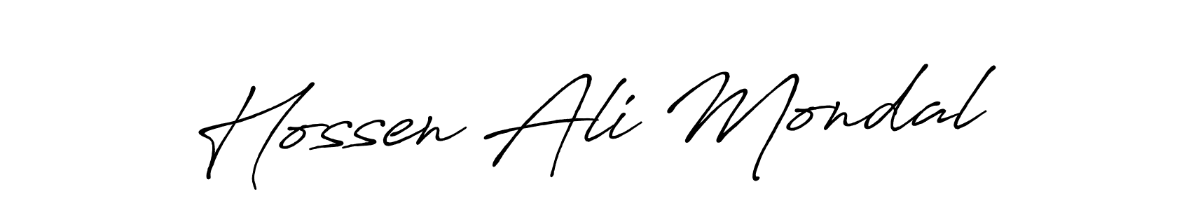 Make a beautiful signature design for name Hossen Ali Mondal. Use this online signature maker to create a handwritten signature for free. Hossen Ali Mondal signature style 7 images and pictures png