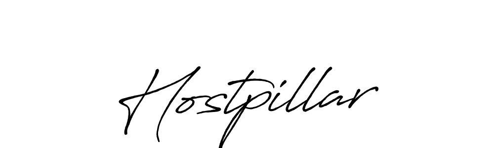Make a beautiful signature design for name Hostpillar. Use this online signature maker to create a handwritten signature for free. Hostpillar signature style 7 images and pictures png