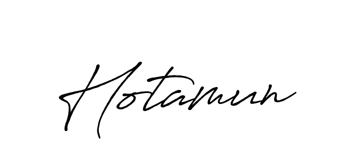 How to make Hotamun name signature. Use Antro_Vectra_Bolder style for creating short signs online. This is the latest handwritten sign. Hotamun signature style 7 images and pictures png