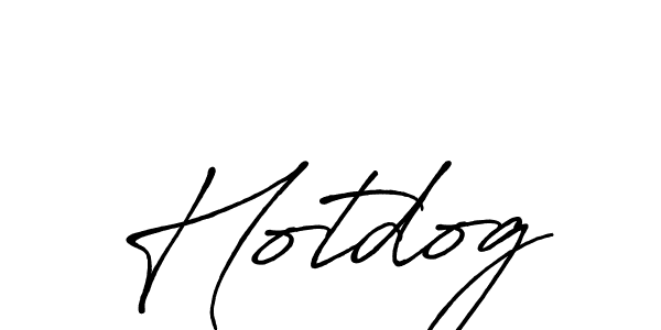 Hotdog stylish signature style. Best Handwritten Sign (Antro_Vectra_Bolder) for my name. Handwritten Signature Collection Ideas for my name Hotdog. Hotdog signature style 7 images and pictures png