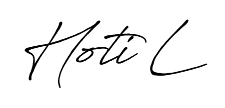 An effortless, minimalist signature concept for Hoti L using Antro_Vectra_Bolder design. Clean lines that look great on any document. Hoti L signature style 7 images and pictures png