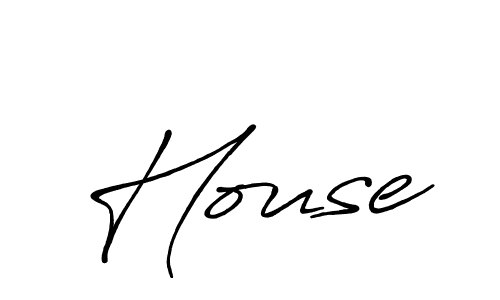 How to make House signature? Antro_Vectra_Bolder is a professional autograph style. Create handwritten signature for House name. House signature style 7 images and pictures png