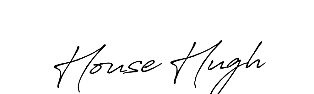 Design your own signature with our free online signature maker. With this signature software, you can create a handwritten (Antro_Vectra_Bolder) signature for name House Hugh. House Hugh signature style 7 images and pictures png