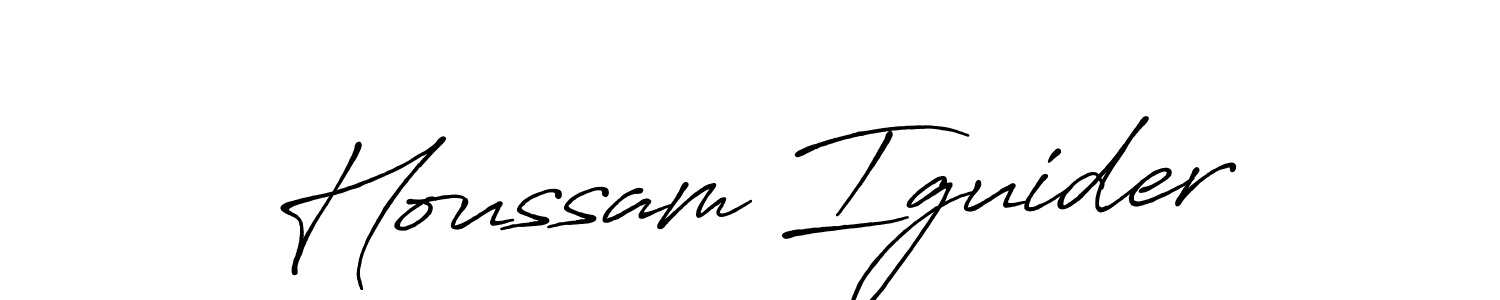 Make a beautiful signature design for name Houssam Iguider. Use this online signature maker to create a handwritten signature for free. Houssam Iguider signature style 7 images and pictures png