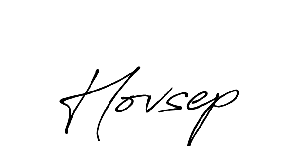Design your own signature with our free online signature maker. With this signature software, you can create a handwritten (Antro_Vectra_Bolder) signature for name Hovsep. Hovsep signature style 7 images and pictures png