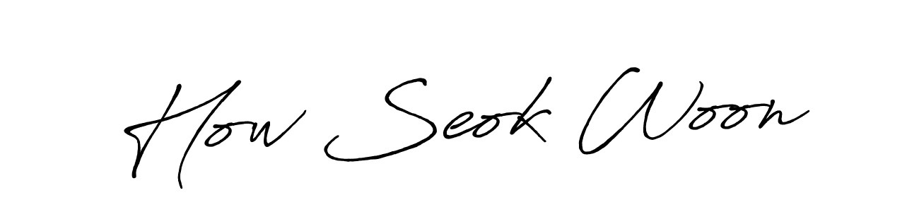 How to Draw How Seok Woon signature style? Antro_Vectra_Bolder is a latest design signature styles for name How Seok Woon. How Seok Woon signature style 7 images and pictures png