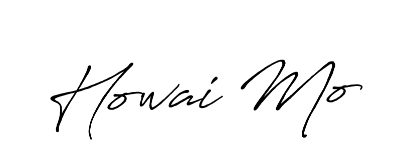 How to make Howai Mo signature? Antro_Vectra_Bolder is a professional autograph style. Create handwritten signature for Howai Mo name. Howai Mo signature style 7 images and pictures png