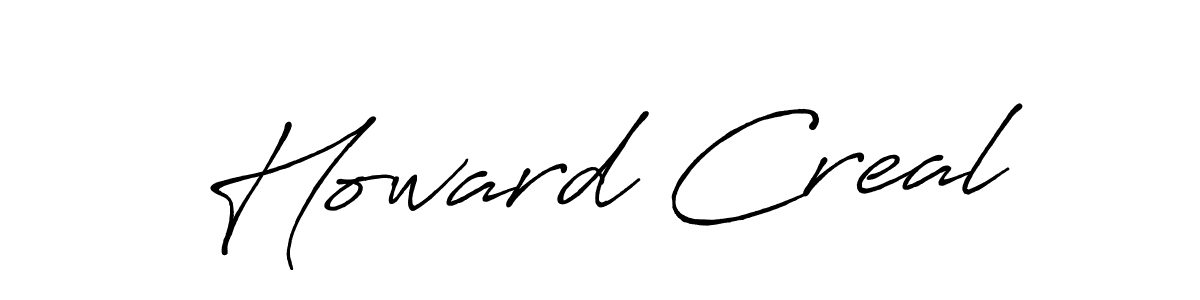 Make a beautiful signature design for name Howard Creal. Use this online signature maker to create a handwritten signature for free. Howard Creal signature style 7 images and pictures png