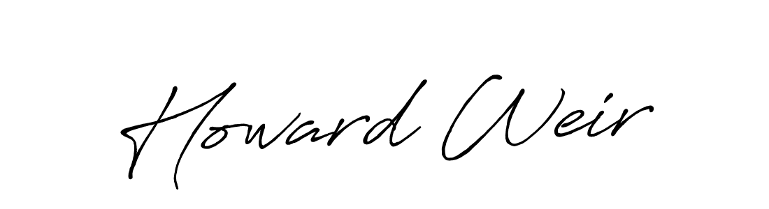 How to make Howard Weir name signature. Use Antro_Vectra_Bolder style for creating short signs online. This is the latest handwritten sign. Howard Weir signature style 7 images and pictures png