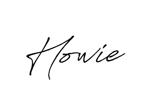 Use a signature maker to create a handwritten signature online. With this signature software, you can design (Antro_Vectra_Bolder) your own signature for name Howie. Howie signature style 7 images and pictures png