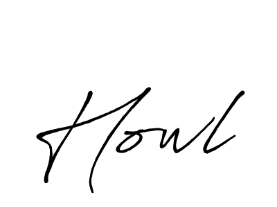 Howl stylish signature style. Best Handwritten Sign (Antro_Vectra_Bolder) for my name. Handwritten Signature Collection Ideas for my name Howl. Howl signature style 7 images and pictures png