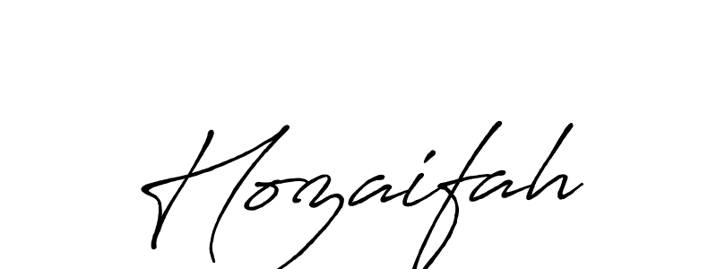 Design your own signature with our free online signature maker. With this signature software, you can create a handwritten (Antro_Vectra_Bolder) signature for name Hozaifah. Hozaifah signature style 7 images and pictures png