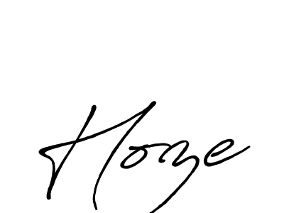 Also we have Hoze name is the best signature style. Create professional handwritten signature collection using Antro_Vectra_Bolder autograph style. Hoze signature style 7 images and pictures png