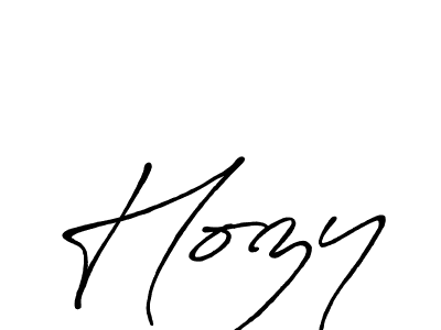 Also we have Hozy name is the best signature style. Create professional handwritten signature collection using Antro_Vectra_Bolder autograph style. Hozy signature style 7 images and pictures png