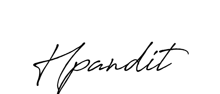 Create a beautiful signature design for name Hpandit. With this signature (Antro_Vectra_Bolder) fonts, you can make a handwritten signature for free. Hpandit signature style 7 images and pictures png