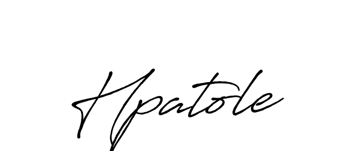 Design your own signature with our free online signature maker. With this signature software, you can create a handwritten (Antro_Vectra_Bolder) signature for name Hpatole. Hpatole signature style 7 images and pictures png