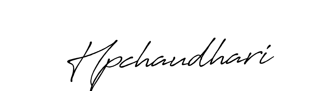 It looks lik you need a new signature style for name Hpchaudhari. Design unique handwritten (Antro_Vectra_Bolder) signature with our free signature maker in just a few clicks. Hpchaudhari signature style 7 images and pictures png
