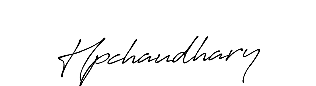 Create a beautiful signature design for name Hpchaudhary. With this signature (Antro_Vectra_Bolder) fonts, you can make a handwritten signature for free. Hpchaudhary signature style 7 images and pictures png