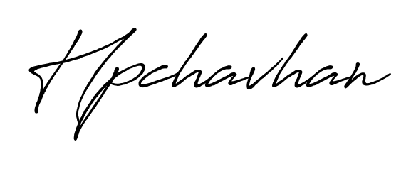 Get an exclusive digital autograph for Hpchavhan. The Antro_Vectra_Bolder typeface captures the charm of real penmanship on paper. Hpchavhan signature style 7 images and pictures png