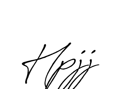 How to Draw Hpjj signature style? Antro_Vectra_Bolder is a latest design signature styles for name Hpjj. Hpjj signature style 7 images and pictures png