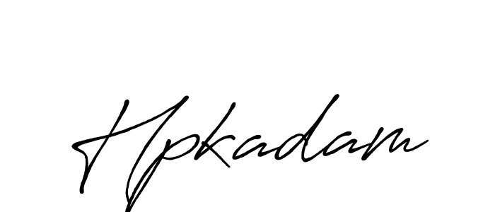 Create a beautiful signature design for name Hpkadam. With this signature (Antro_Vectra_Bolder) fonts, you can make a handwritten signature for free. Hpkadam signature style 7 images and pictures png