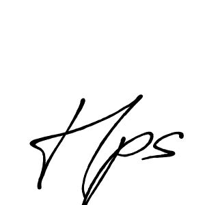 How to make Hps signature? Antro_Vectra_Bolder is a professional autograph style. Create handwritten signature for Hps name. Hps signature style 7 images and pictures png