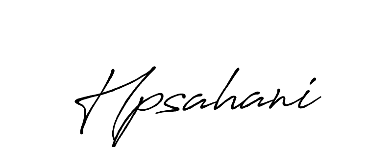 Hpsahani stylish signature style. Best Handwritten Sign (Antro_Vectra_Bolder) for my name. Handwritten Signature Collection Ideas for my name Hpsahani. Hpsahani signature style 7 images and pictures png