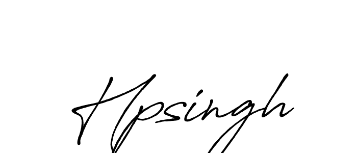 Use a signature maker to create a handwritten signature online. With this signature software, you can design (Antro_Vectra_Bolder) your own signature for name Hpsingh. Hpsingh signature style 7 images and pictures png