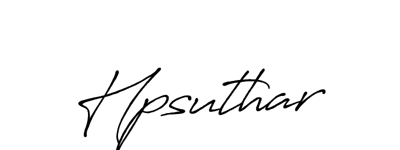 Make a beautiful signature design for name Hpsuthar. With this signature (Antro_Vectra_Bolder) style, you can create a handwritten signature for free. Hpsuthar signature style 7 images and pictures png