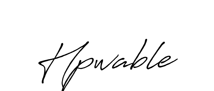 Design your own signature with our free online signature maker. With this signature software, you can create a handwritten (Antro_Vectra_Bolder) signature for name Hpwable. Hpwable signature style 7 images and pictures png