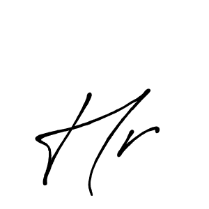 Similarly Antro_Vectra_Bolder is the best handwritten signature design. Signature creator online .You can use it as an online autograph creator for name Hr . Hr  signature style 7 images and pictures png
