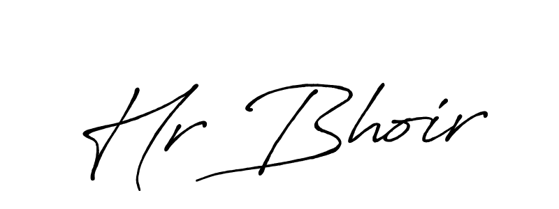 Antro_Vectra_Bolder is a professional signature style that is perfect for those who want to add a touch of class to their signature. It is also a great choice for those who want to make their signature more unique. Get Hr Bhoir name to fancy signature for free. Hr Bhoir signature style 7 images and pictures png
